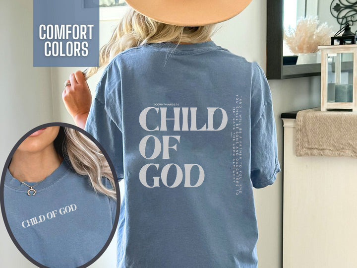 Child of God Shirt, Jesus is King Shirt, Mens Christian Shirt, Bible Verse Shirt, Scripture Shirt, Christian Streetwear, Faith Shirt